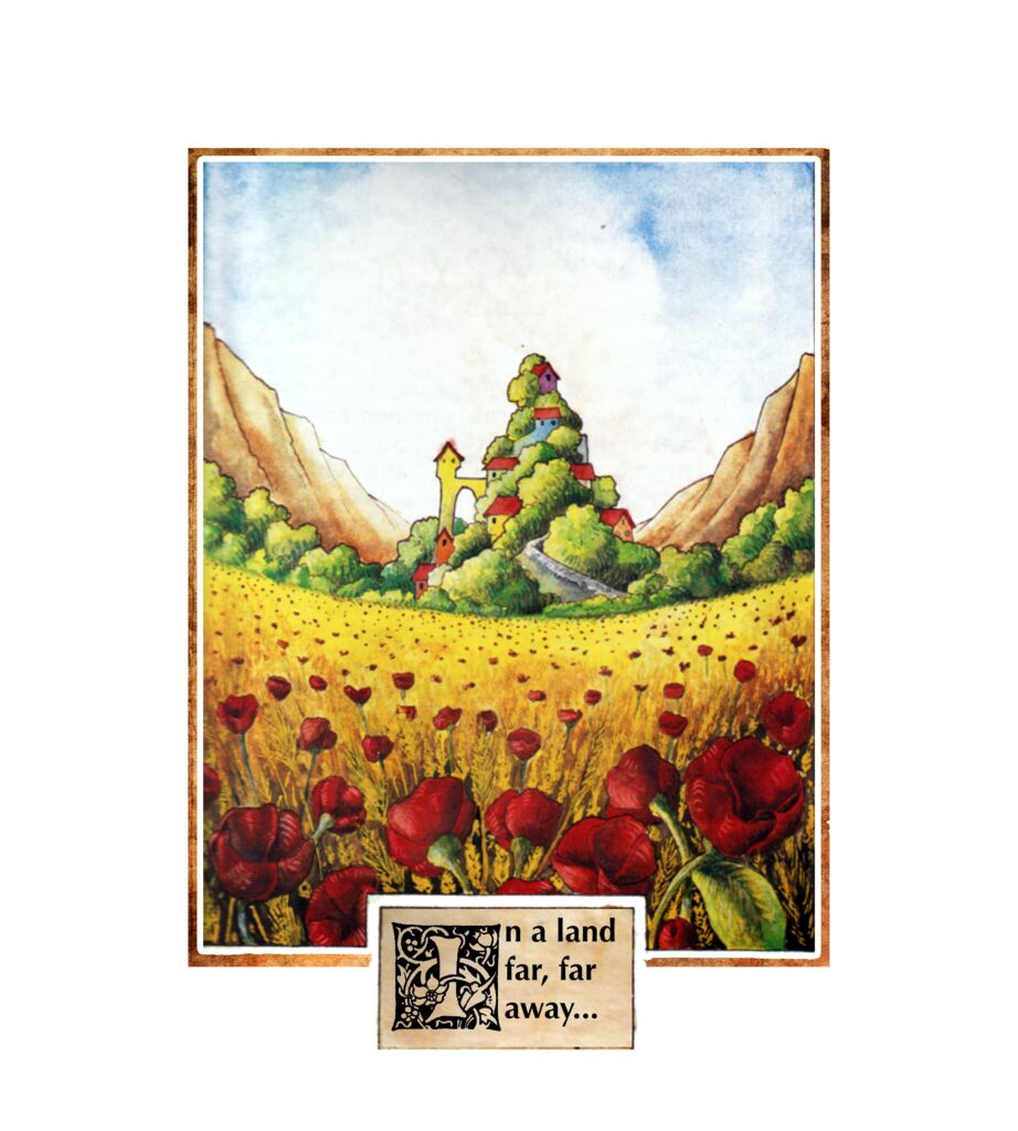 Children book illustration watercolor made by Massimo Cravich