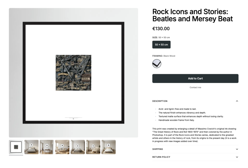 Rock-Icons-Beatles-and-Merseybeat-by-Printumo Image linked to massimocravichart shop on Printumo. Beatles and Mersey Beat framed print