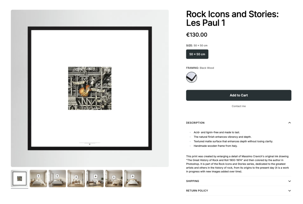 Rock-Icons-Les-Paul-1-by-Printumo Image linked to massimocravichart shop on Printumo. REv. Les Paul and Mary Ford Ver 1 framed print