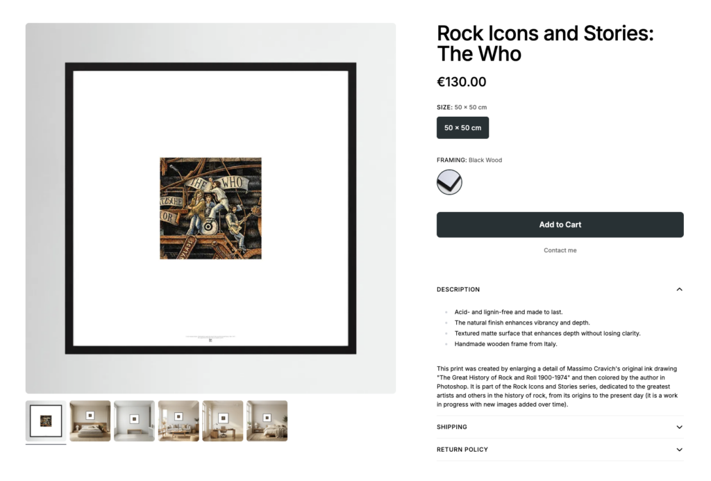 Rock-Icons-The-Who-by-Printumo Image linked to massimocravichart shop on Printumo. The Who framed print