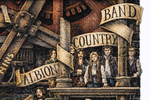 Color illustration depicting the Albion band from the drawing "The Great Rock and Roll History"