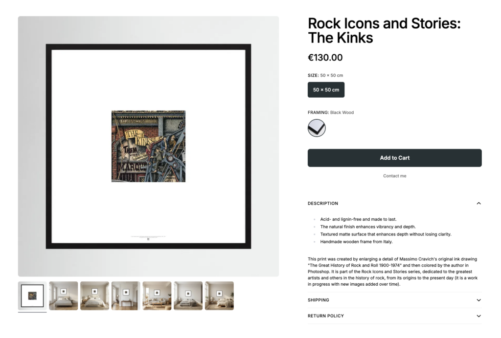 Rock-Icons-Kinks-by-Printumo Image linked to massimocravichart shop on Printumo. The Kinks framed print