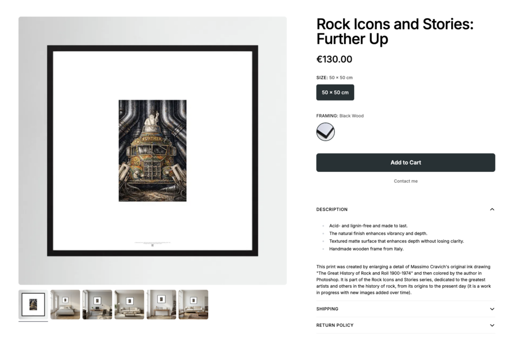 Rock-Icons-Further-Up-by-Printumo Image from Massimo Cravich's shop on "Printumo" regarding the sale of the Rock Icons print series featuring the Merry Pranksters