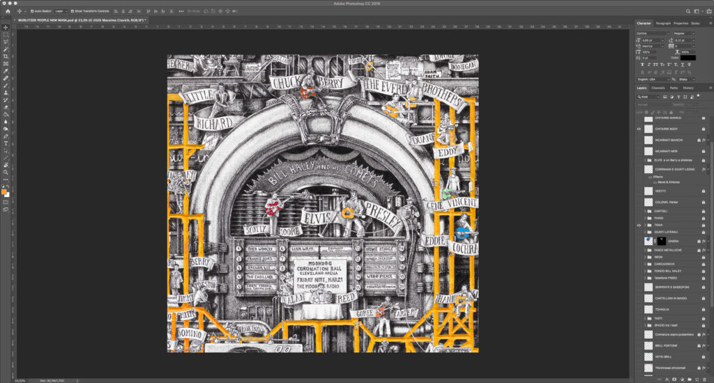 Photo 2 of 5 illustrates the process of coloring a black-and-white image using photo editing software.